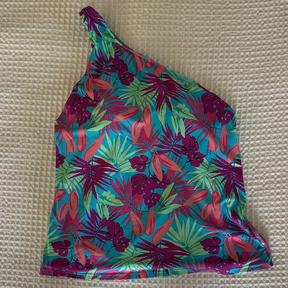 Lands' End Turquoise Swim Top